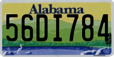 AL license plate 56DI784
