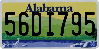 AL license plate 56DI795