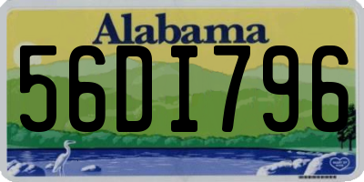 AL license plate 56DI796