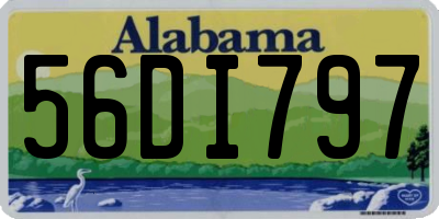 AL license plate 56DI797