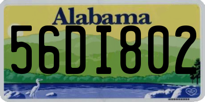 AL license plate 56DI802