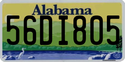 AL license plate 56DI805