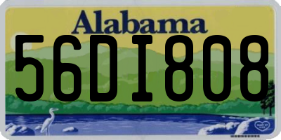 AL license plate 56DI808