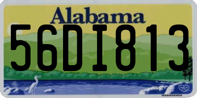 AL license plate 56DI813