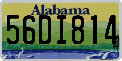 AL license plate 56DI814