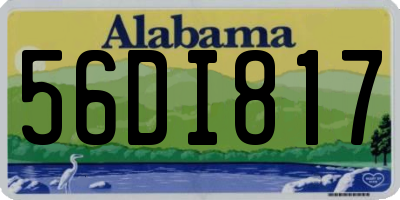 AL license plate 56DI817
