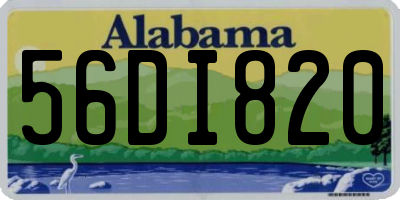AL license plate 56DI820