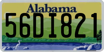 AL license plate 56DI821