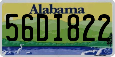 AL license plate 56DI822