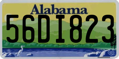 AL license plate 56DI823