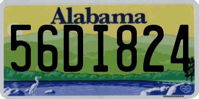 AL license plate 56DI824