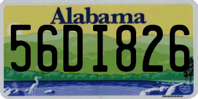 AL license plate 56DI826