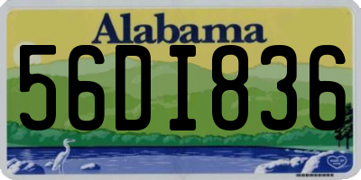 AL license plate 56DI836