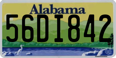 AL license plate 56DI842