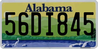AL license plate 56DI845