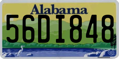 AL license plate 56DI848