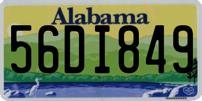 AL license plate 56DI849