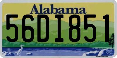 AL license plate 56DI851