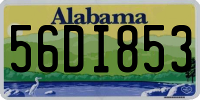 AL license plate 56DI853