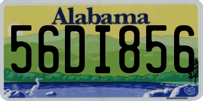 AL license plate 56DI856
