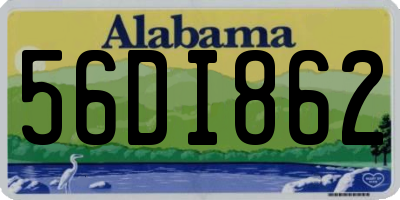 AL license plate 56DI862