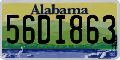 AL license plate 56DI863