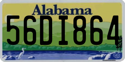 AL license plate 56DI864