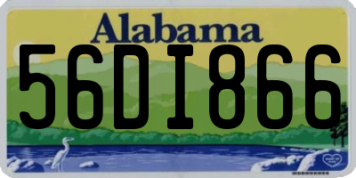 AL license plate 56DI866
