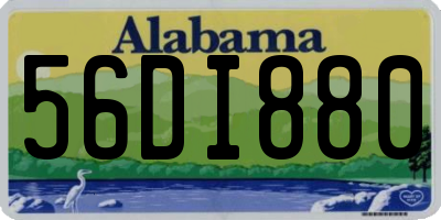 AL license plate 56DI880