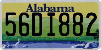 AL license plate 56DI882