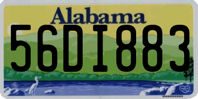 AL license plate 56DI883