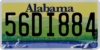 AL license plate 56DI884