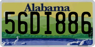 AL license plate 56DI886