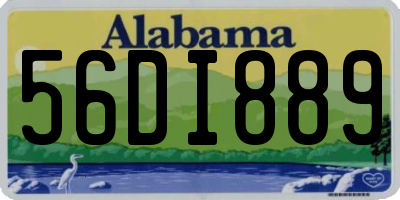 AL license plate 56DI889
