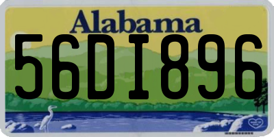 AL license plate 56DI896