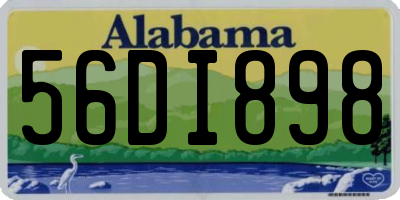 AL license plate 56DI898
