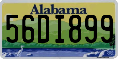AL license plate 56DI899