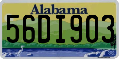 AL license plate 56DI903