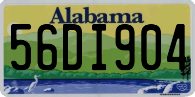 AL license plate 56DI904