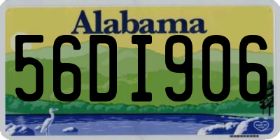 AL license plate 56DI906