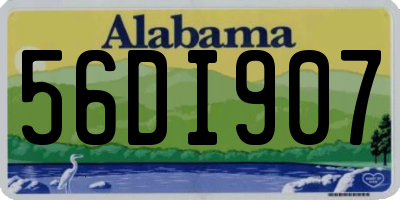 AL license plate 56DI907