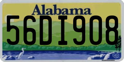 AL license plate 56DI908
