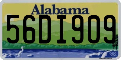 AL license plate 56DI909