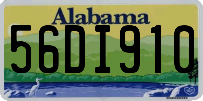 AL license plate 56DI910