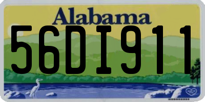 AL license plate 56DI911