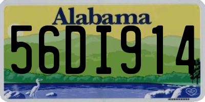 AL license plate 56DI914