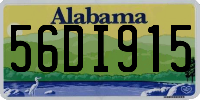 AL license plate 56DI915