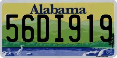 AL license plate 56DI919