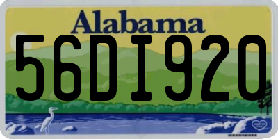 AL license plate 56DI920