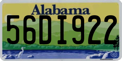 AL license plate 56DI922